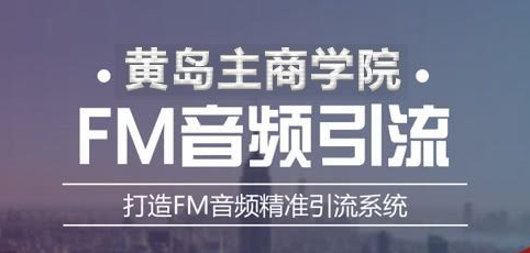 黃島主《FM音頻引流特訓(xùn)營1.0》親身操作每天30-50量，轉(zhuǎn)化超級高