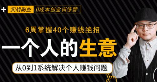 0成本6周掌控40個(gè)賺錢絕招，在家年入10萬(wàn)【39節(jié)實(shí)戰(zhàn)視頻獨(dú)家賺錢精華筆記】